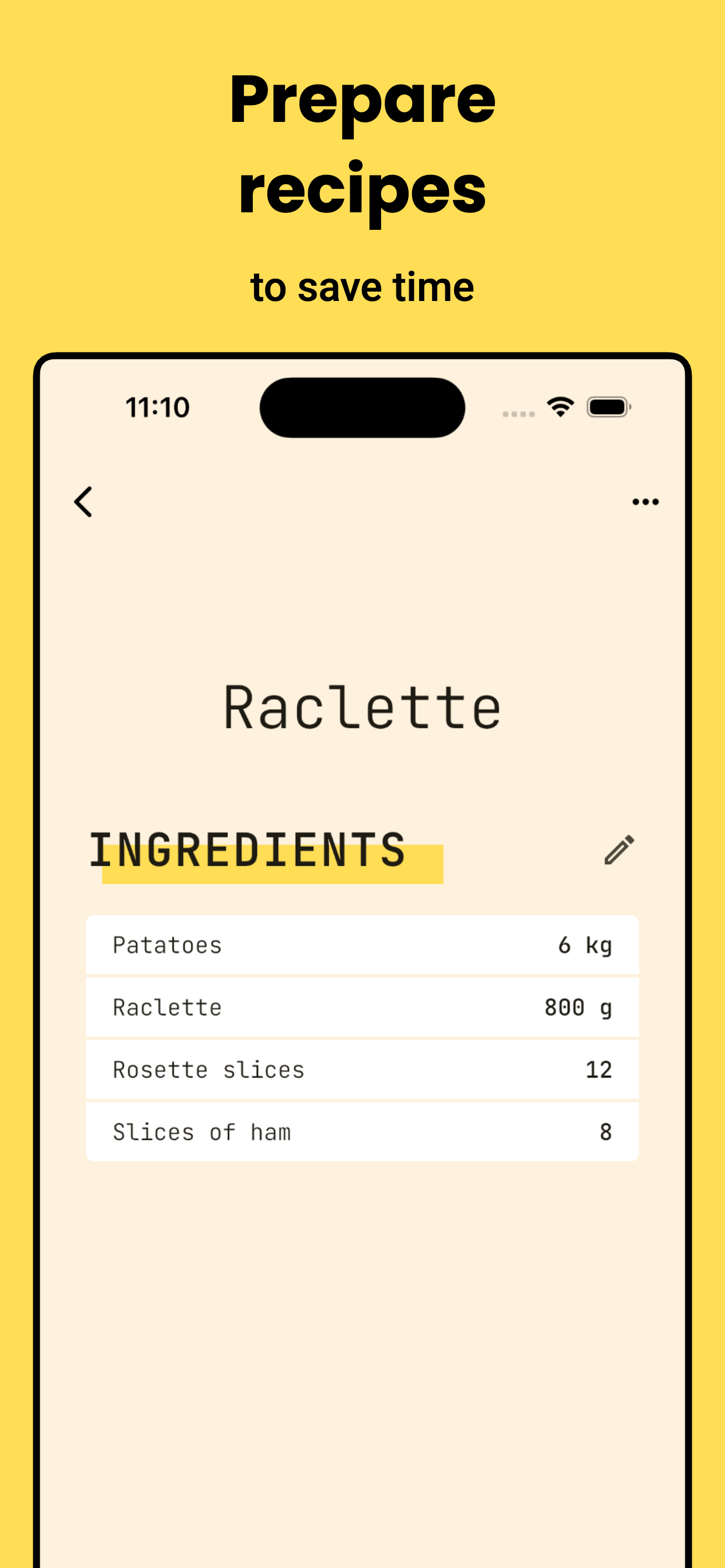 Tournesol - Recipe